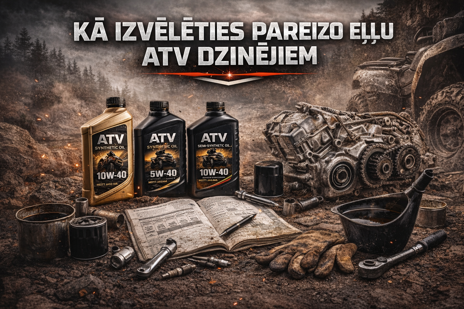 Kā izvēlēties pareizo eļļu ATV dzinējiem